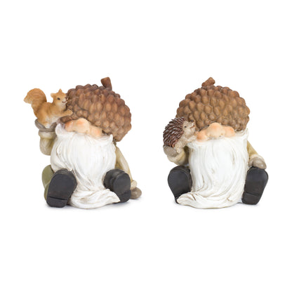 Gnome Figurines with Acorn Hats