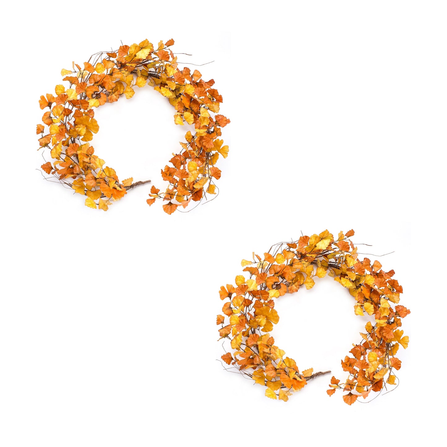 Fall Gingko Leaf Garland Set Of 2