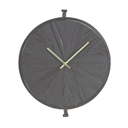 Wood Wall Clock With Suspended Stand