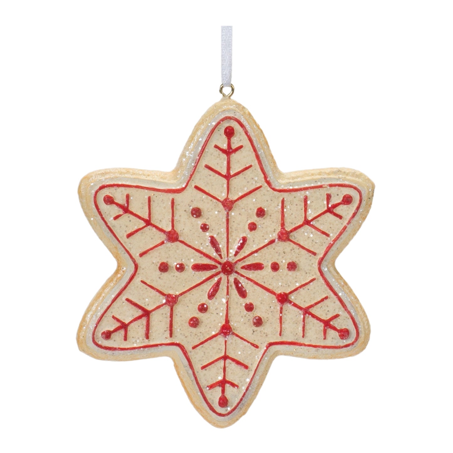 Gingerbread Snowflake Ornament Set Of 12