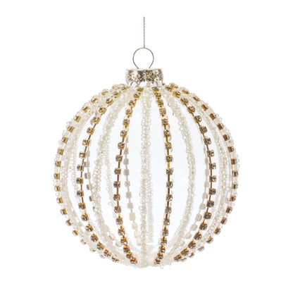 Jeweled Glass Ball Ornament Set of 6