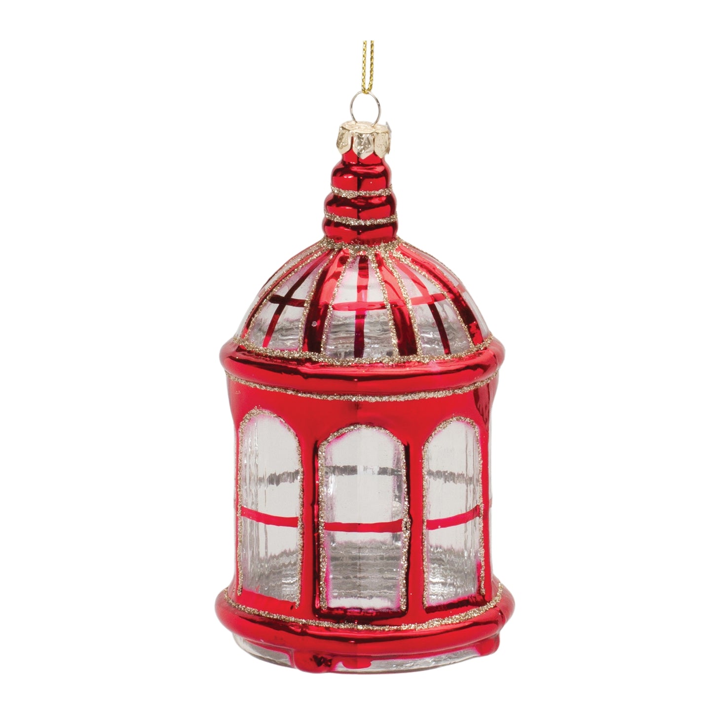 Red Lantern Ornament Set Of 6