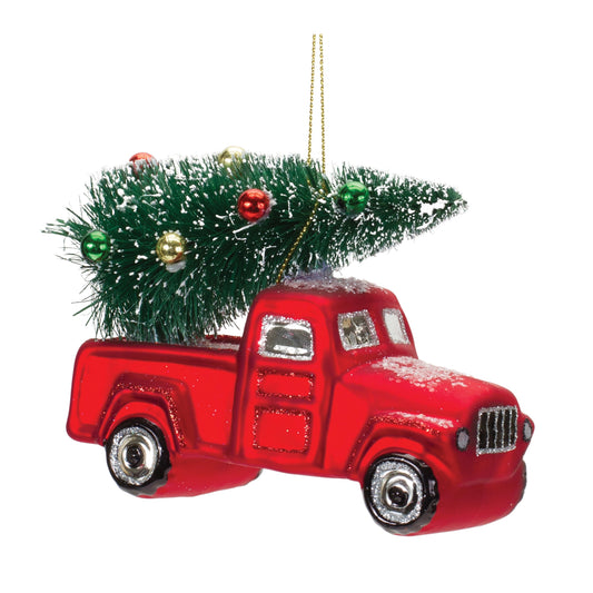 Red Truck Ornament Set Of 6