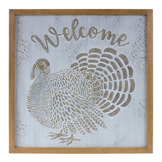 Metal Welcome Turkey Sign