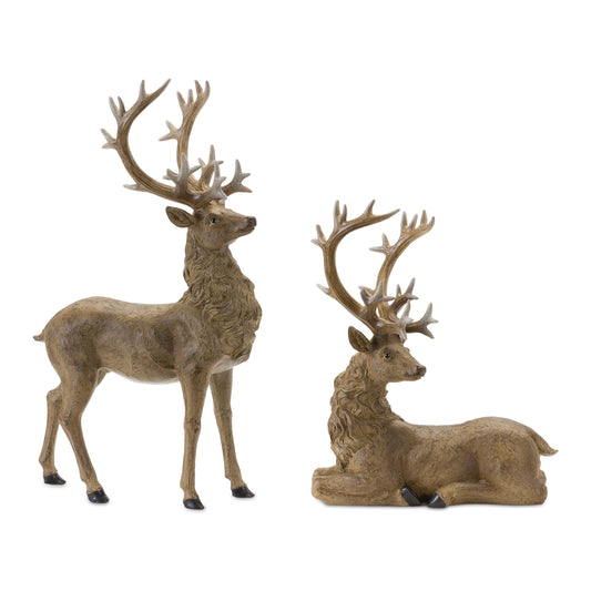 Rustic Deer Statues