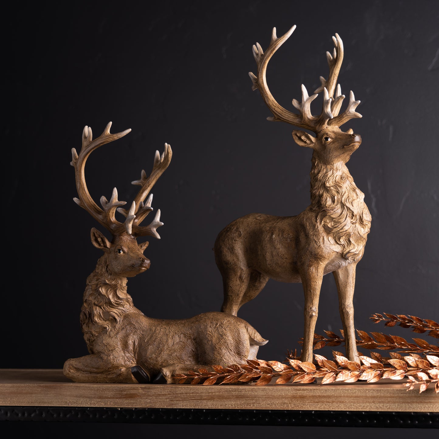 Rustic Deer Statues