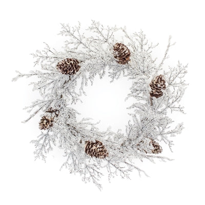 Ice Branch Wreath 24"D Plastic