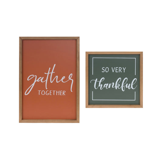 Gather and Thankful Frame Set