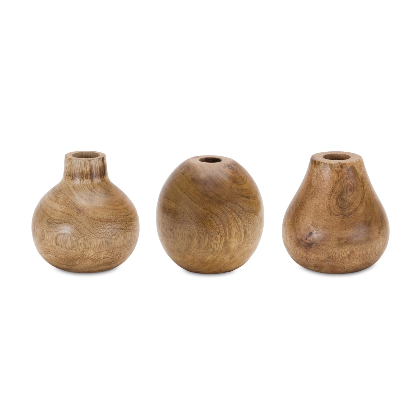 Wood Vase Set