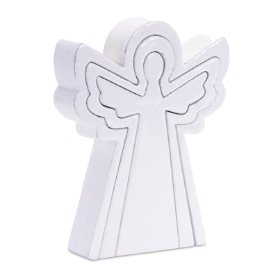 Wood Angel Nesting Display Set of 2