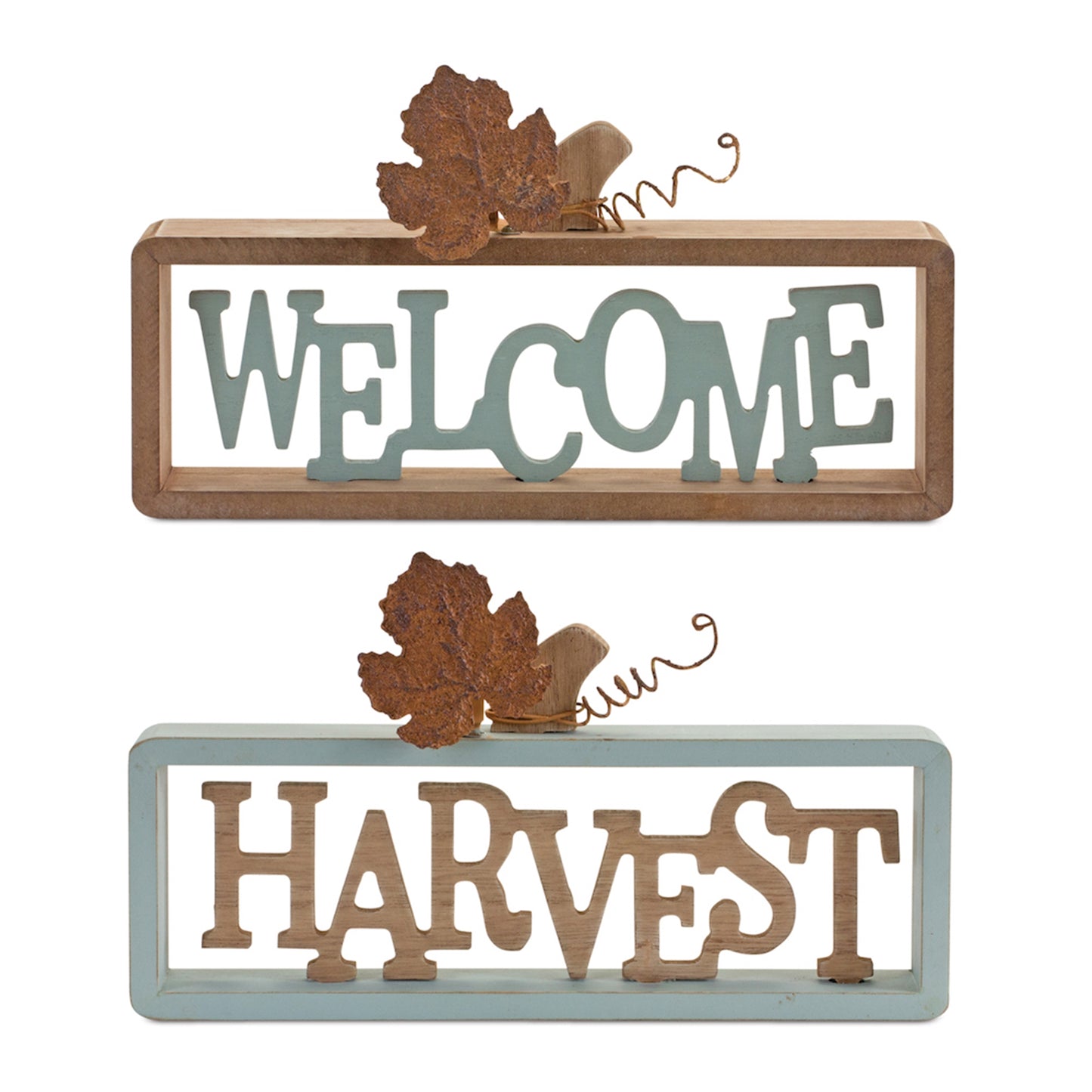 Welcome Harvest Sign Set Of 2