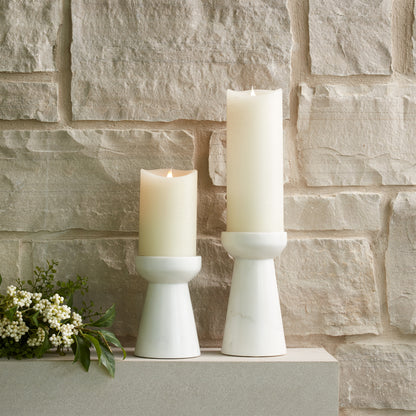 Marble Candle Holder Set Of 2