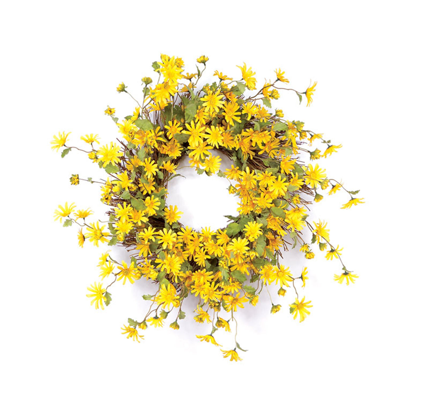 Yellow Daisy Wreath 23"