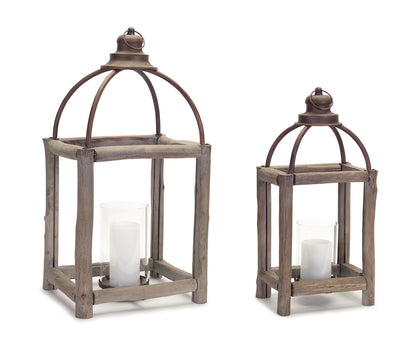 Wood Lantern set