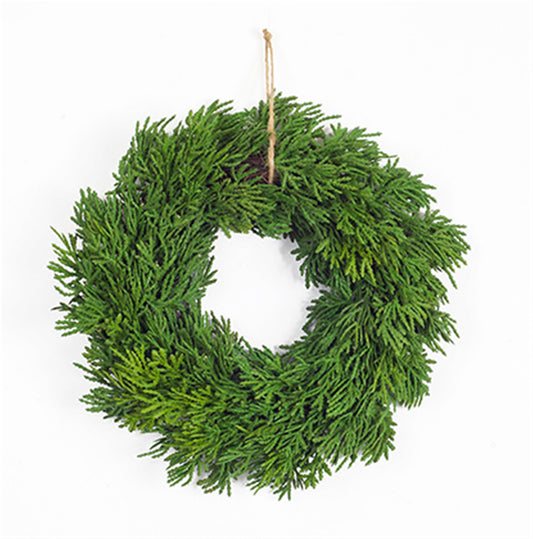 Set Of 6 Pine Wreaths 11.5"