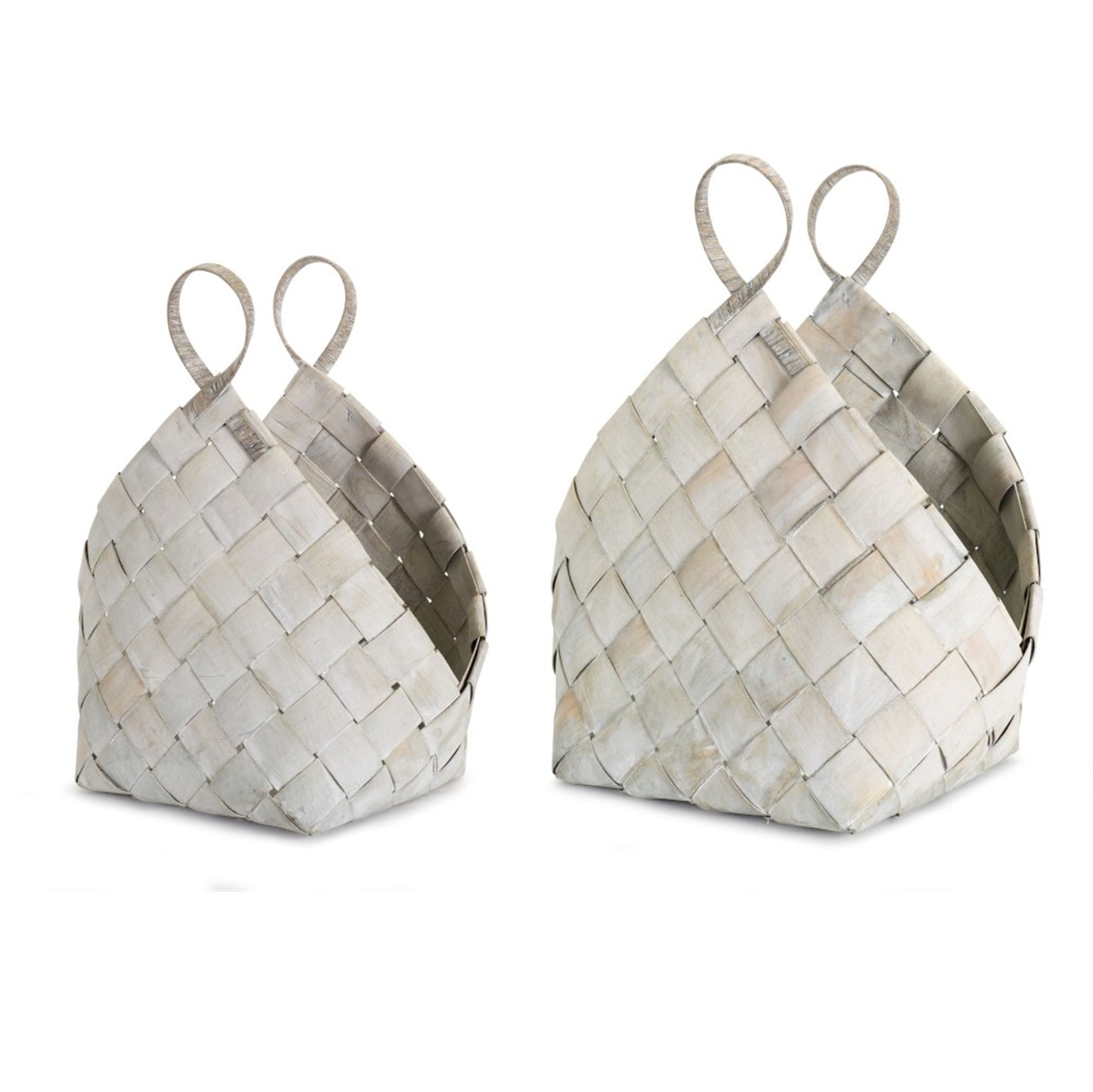 Stylish Weaved Baskets Set Of 4 (Two Colors)