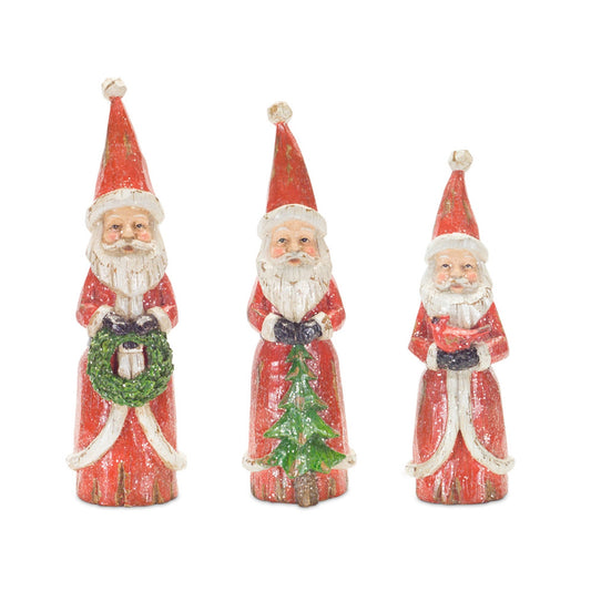 Santa Figurines Set Of 3