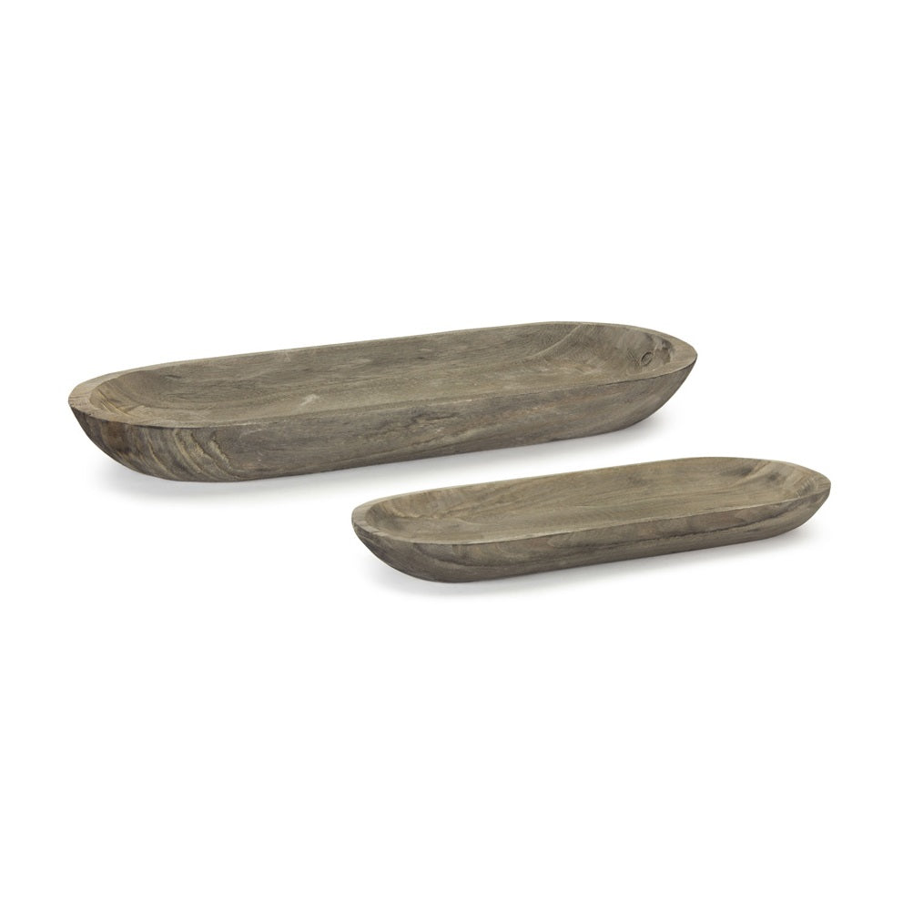 Wooden Trays Set Of Two