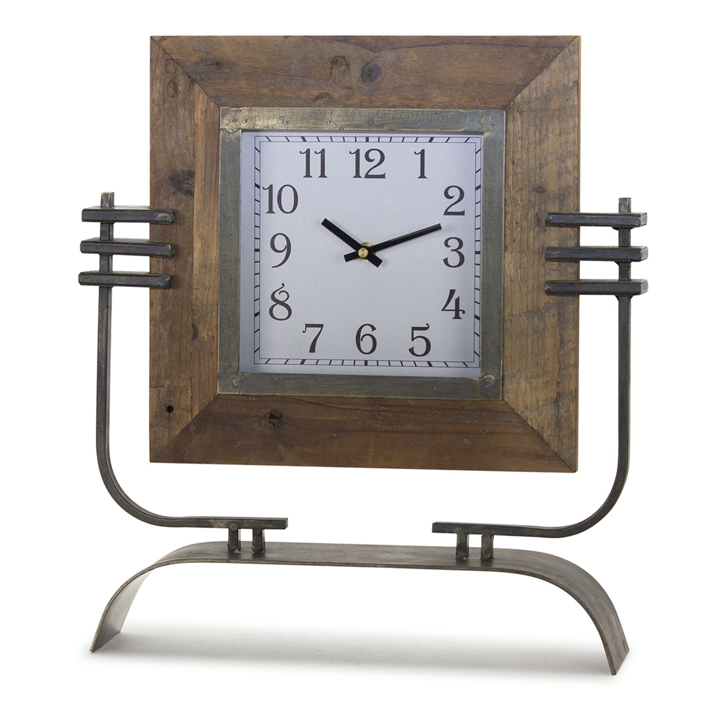 Rustic Clock On Stand