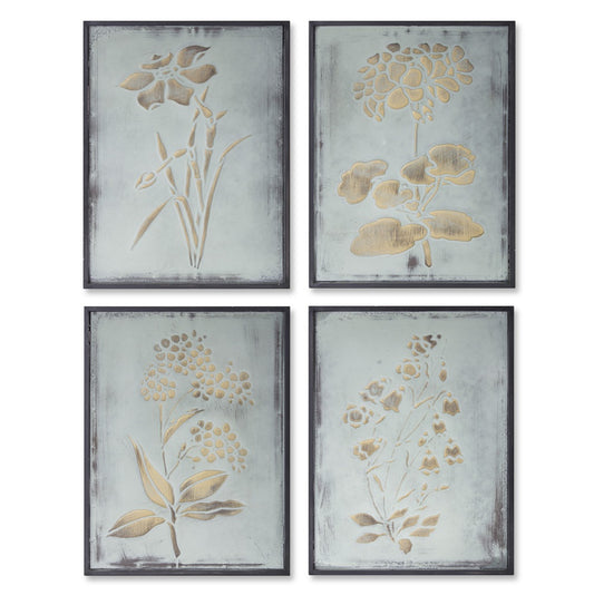 Framed Floral Silhouettes