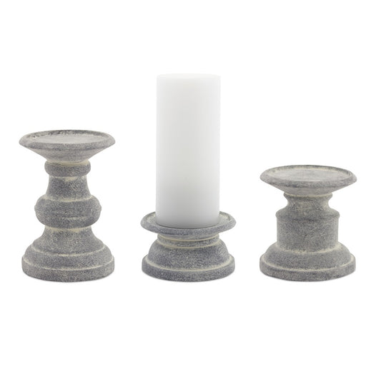 Candle Holder Set of Six 3.5"H, 6.25"H, 8.5"H