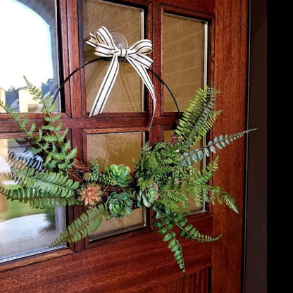 Fern and Succulent Wall Decor