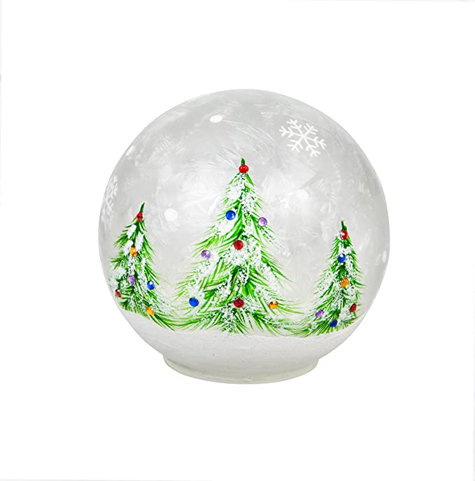 LED Christmas Tree Globes With Timer Set Of 3