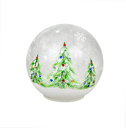 LED Christmas Tree Globes With Timer Set Of 3