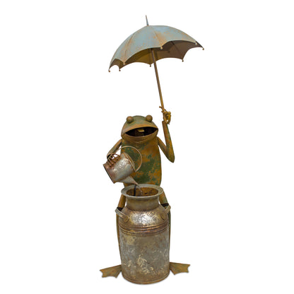 Frog With Umbrella Fountain