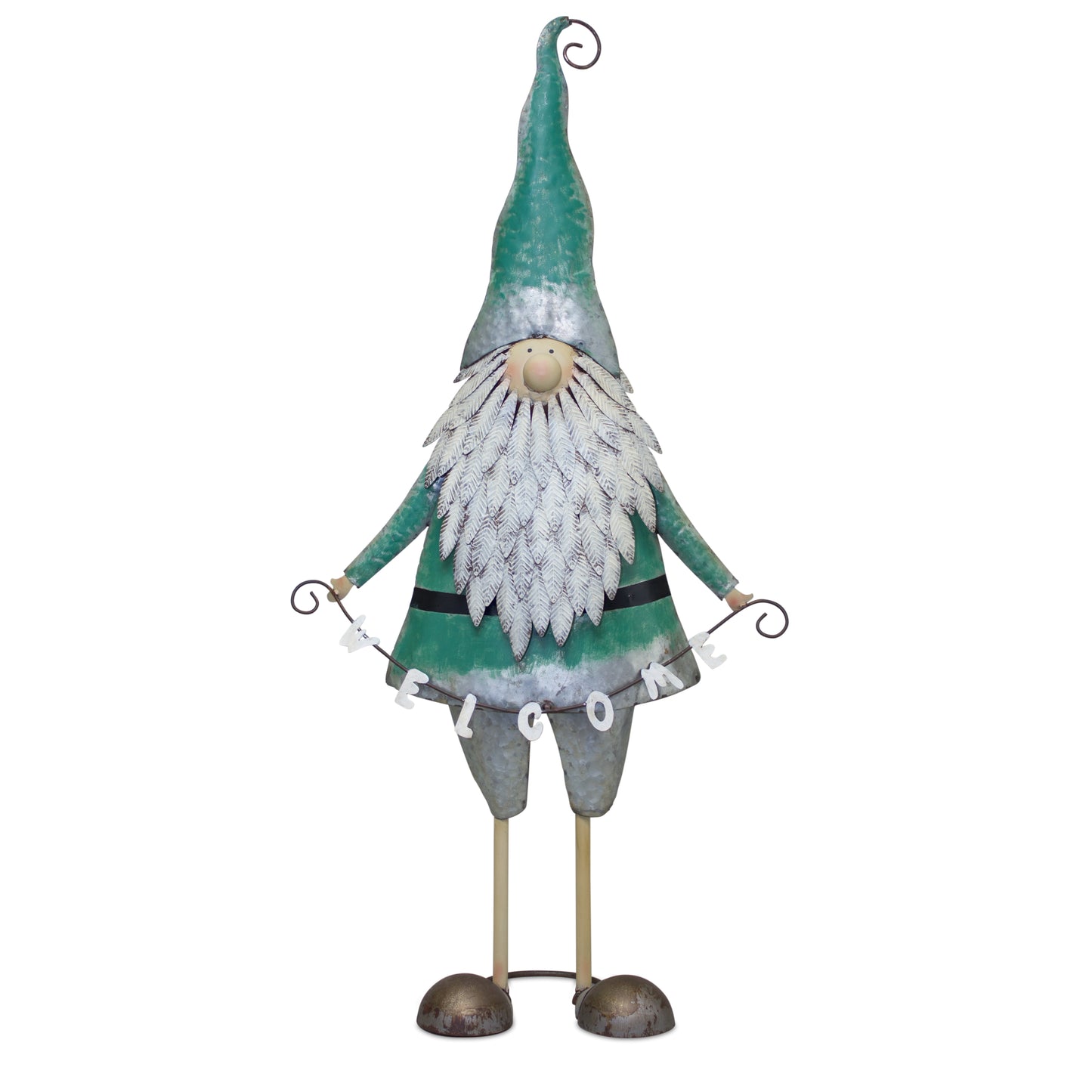 Garden Gnome With Welcome Sign