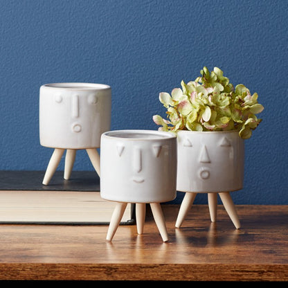 Porcelain Pots Set Of 3