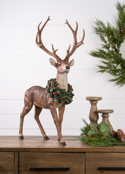 Deer With Wreath  Figures Set 2