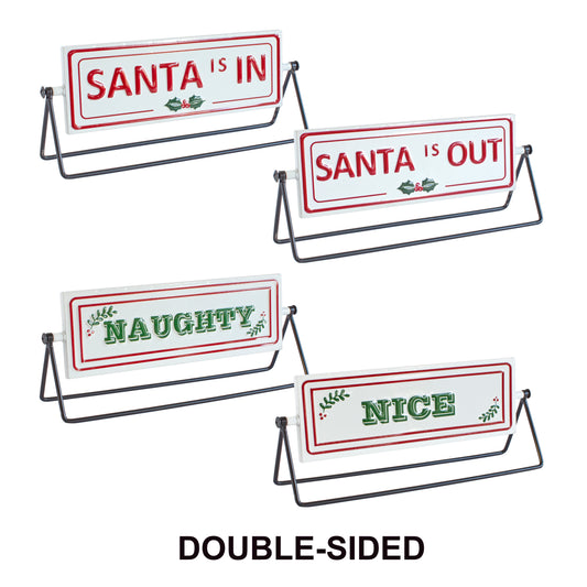 Reversible Santa Signs