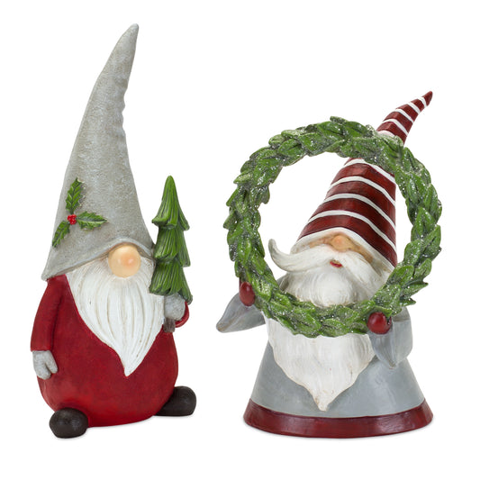 Holiday Gnome Figures Set Of 2