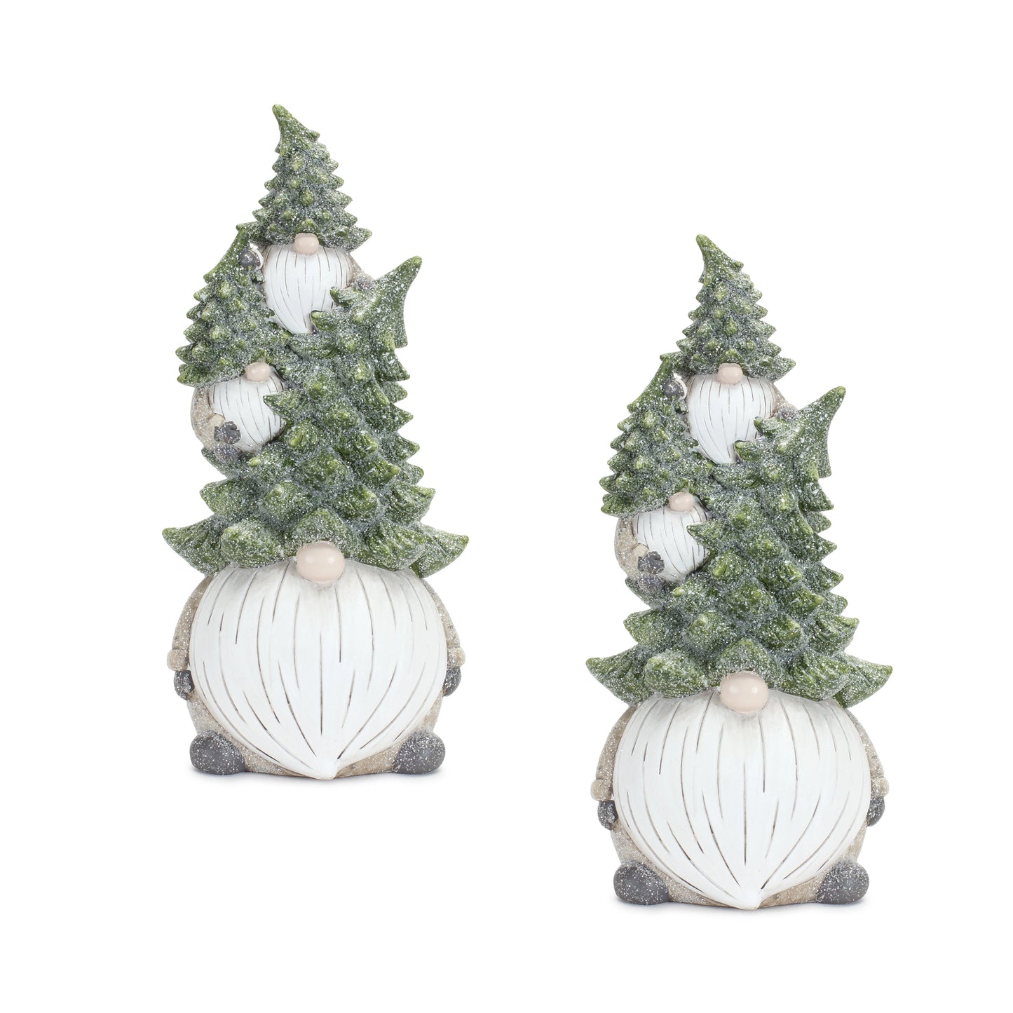 Winter Gnomes With Tree Hat Set Of 2
