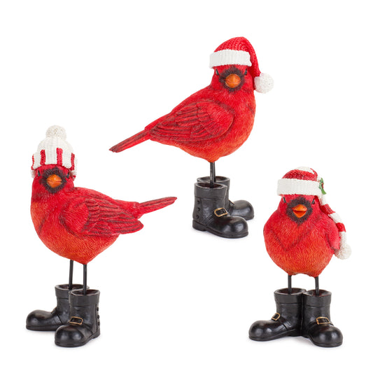 Cardinal Figurines Set Of 3