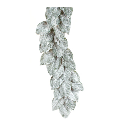 Snowy Magnolia Leaf Garland Set Of 2