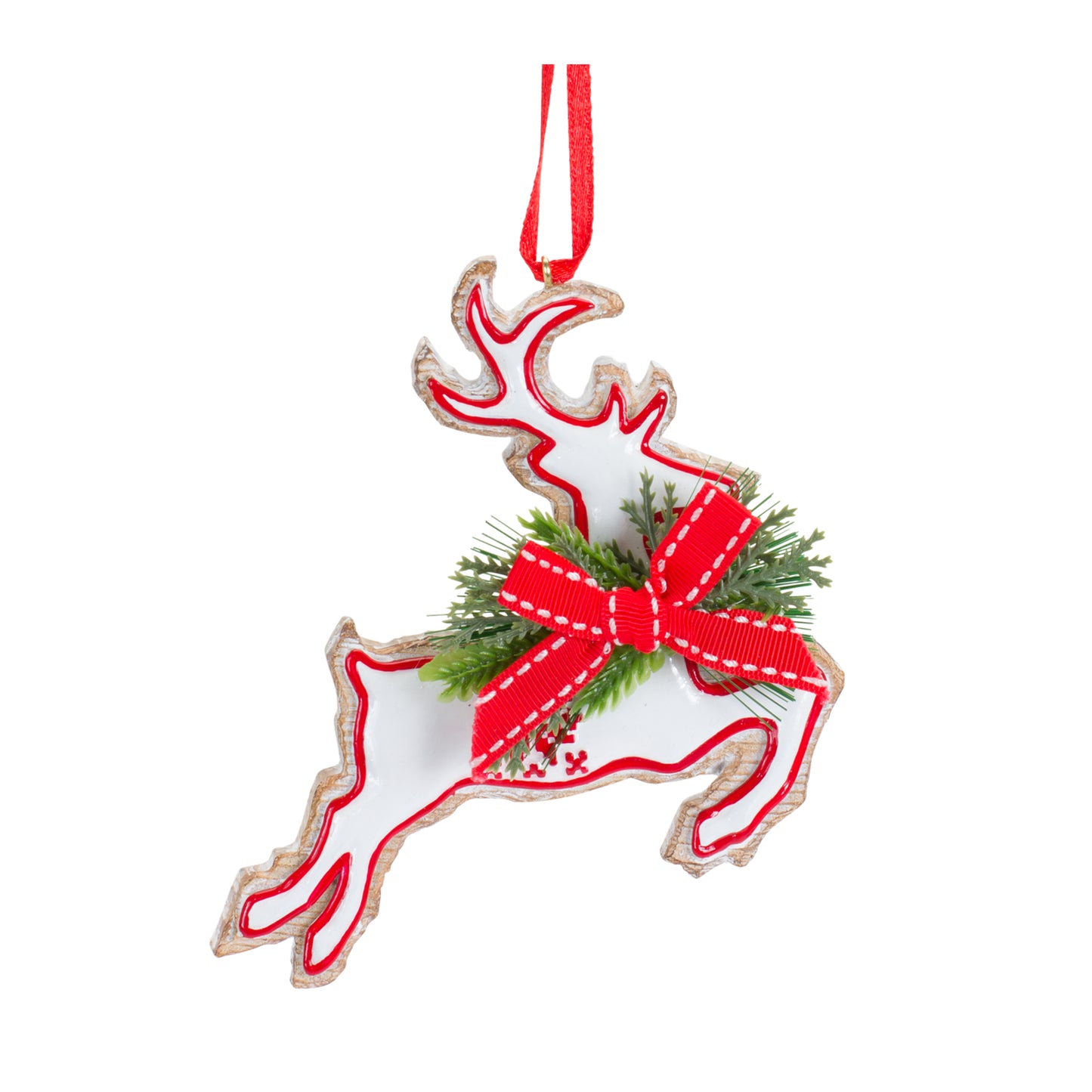 Snowman Tree And Deer Ornament Set Of 6