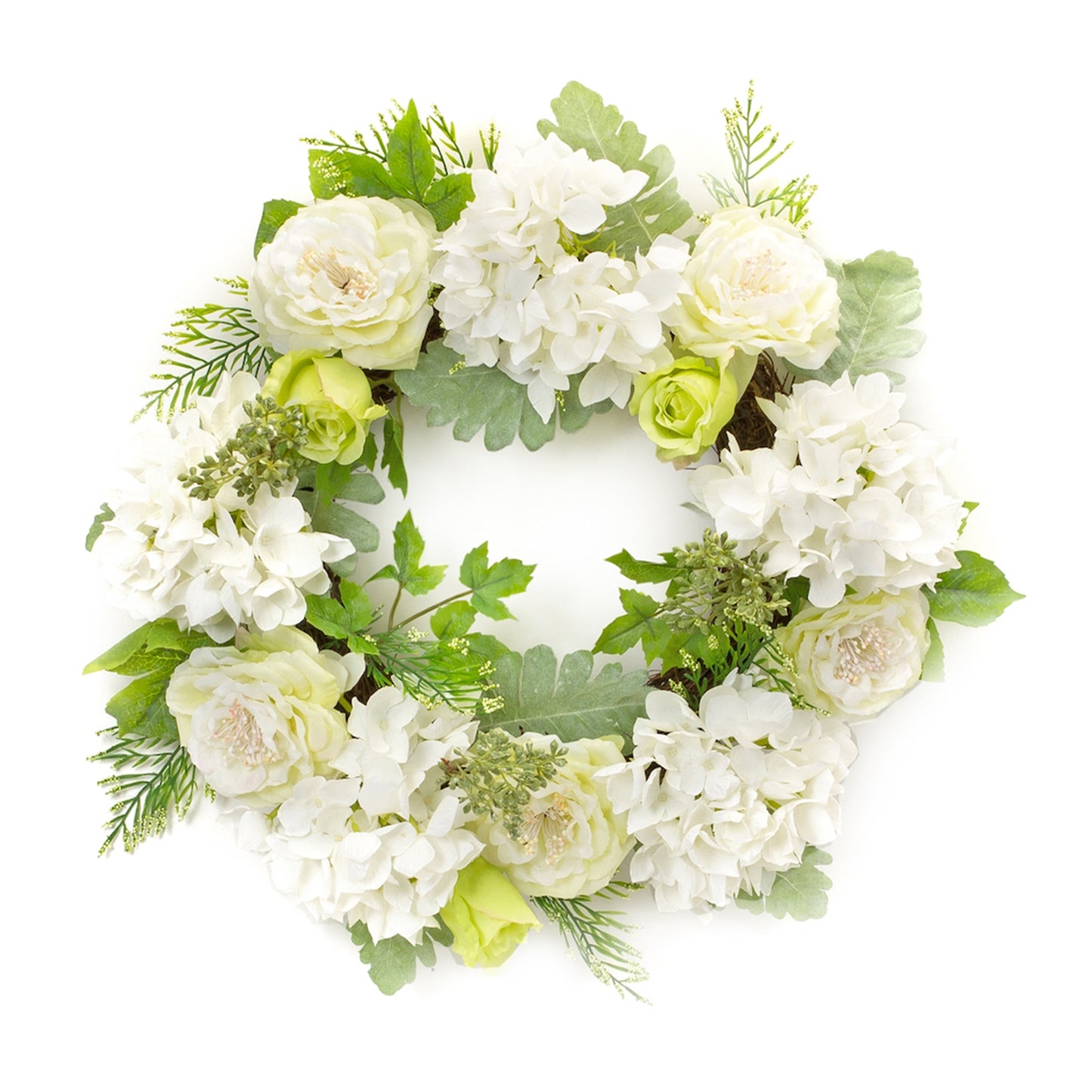 Peony and Hydrangea Wreath 21"