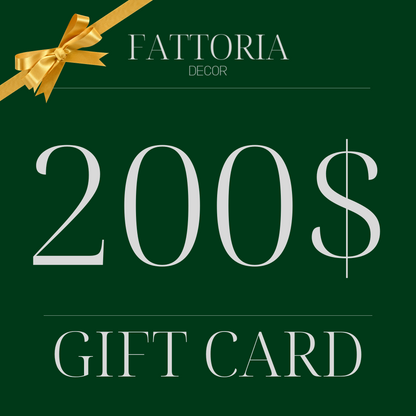 Fattoria Decor Gift Card