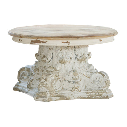 Round Pedestal Table 18"H